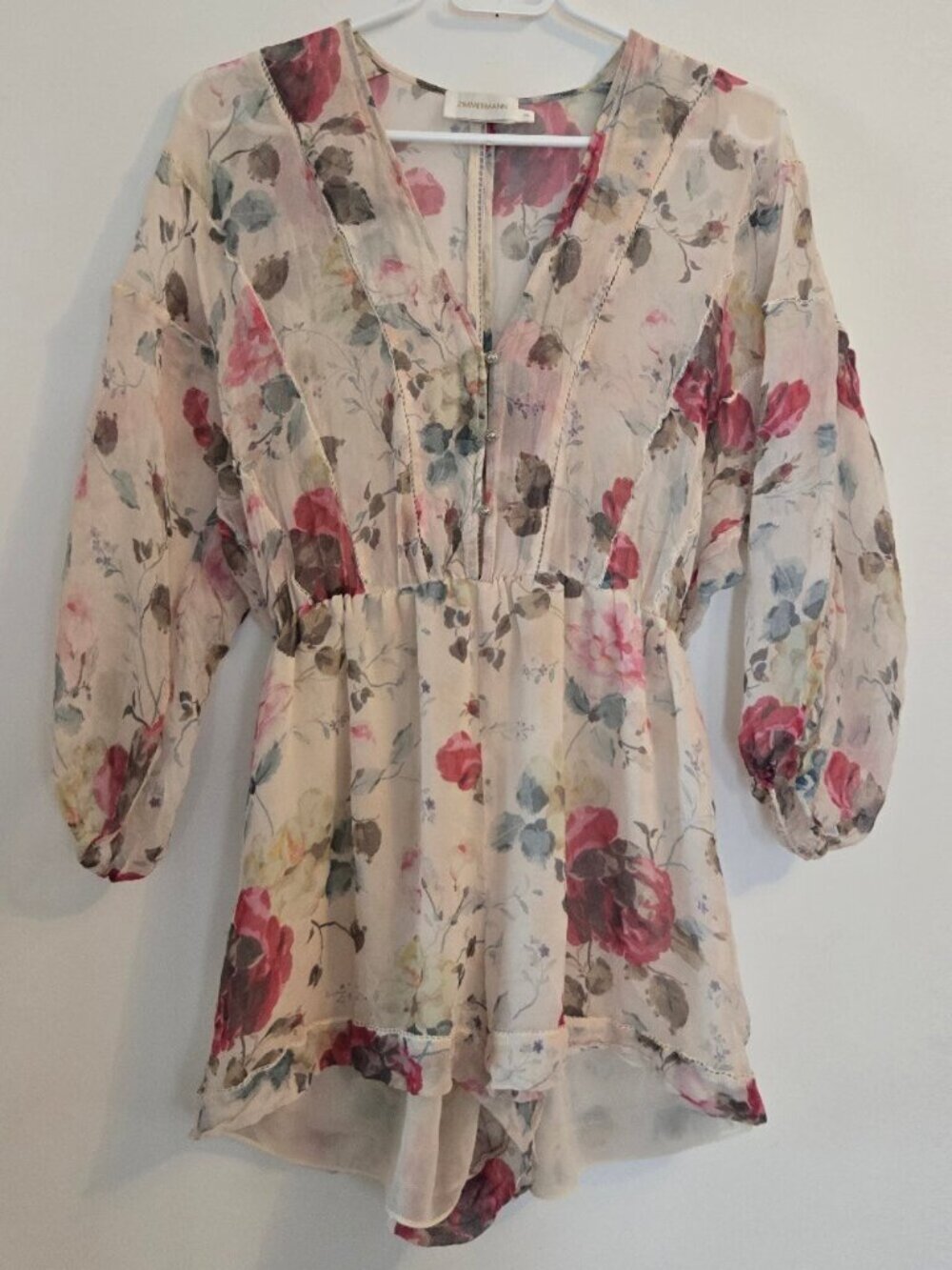 Zimmermann Mischief Ladder Playsuit Romper Size 0 XS Stained - Picture 2 of 8